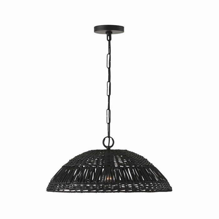 Capital Lighting 347511MB Naomi One Light Pendant, Matte Black Main Image.jpg