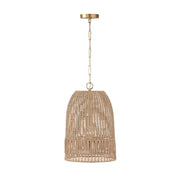 Capital Lighting 347512MA Naomi One Light Pendant, Matte Brass Main Image.jpg