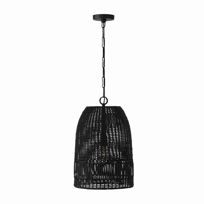 Capital Lighting 347512MB Naomi One Light Pendant, Matte Black Main Image.jpg