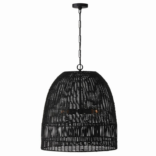 Capital Lighting 347533MB Three Light Pendant, Matte Black