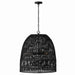 Capital Lighting 347533MB Three Light Pendant, Matte Black