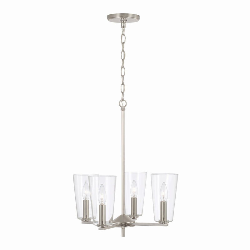 Capital Lighting 348641BN-538 Portman Four Light Pendant, Brushed Nickel Main Image.jpg