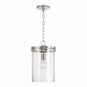 Capital Lighting 348711BN Fuller One Light Pendant, Brushed Nickel Main Image.jpg