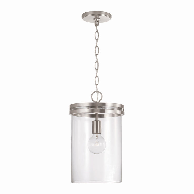 Capital Lighting 348711BN Fuller One Light Pendant, Brushed Nickel Main Image.jpg