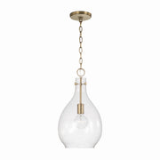 Capital Lighting 349011AD Brentwood One Light Pendant, Aged Brass Main Image.jpg