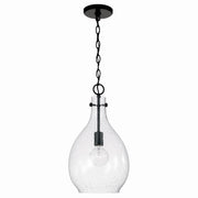 Capital Lighting 349011MB Brentwood One Light Pendant, Matte Black Main Image.jpg