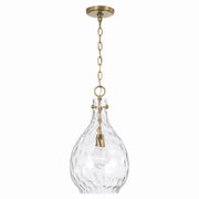 Capital Lighting 349012AD Brentwood One Light Pendant, Aged Brass Main Image.jpg