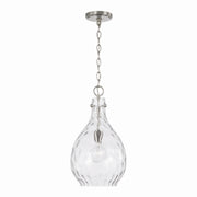 Capital Lighting 349012BN Brentwood One Light Pendant, Brushed Nickel Main Image.jpg