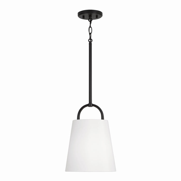 Capital Lighting 349411MB Brody One Light Pendant, Matte Black Main Image.jpg