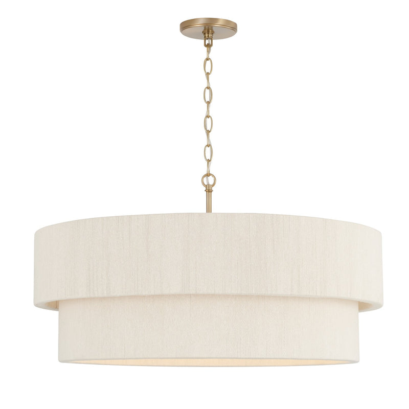 Capital Lighting 349842MA Delaney Four Light Pendant, Matte Brass Main Image.jpg