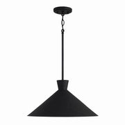 Capital Lighting 350312XK Paloma One Light Pendant, Textured Black Main Image.jpg