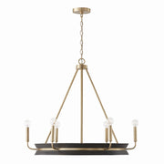 Capital Lighting 447361KR Finn Six Light Chandelier, Black Stain and Matte Brass Main Image.jpg