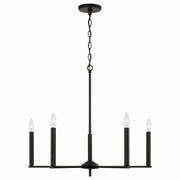Capital Lighting 448651MB Portman Five Light Chandelier, Matte Black Main Image.jpg