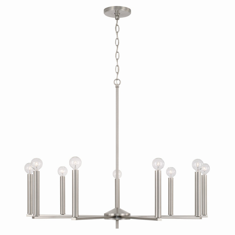 Capital Lighting 448691BN Portman Nine Light Chandelier, Brushed Nickel Main Image.jpg
