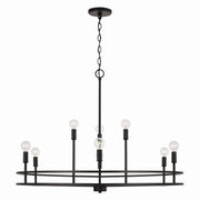 Capital Lighting 448791MB Fuller Nine Light Chandelier, Matte Black Main Image.jpg