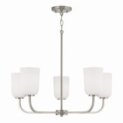 Capital Lighting 448851BN-542 Lawson Five Light Chandelier, Brushed Nickel Main Image.jpg