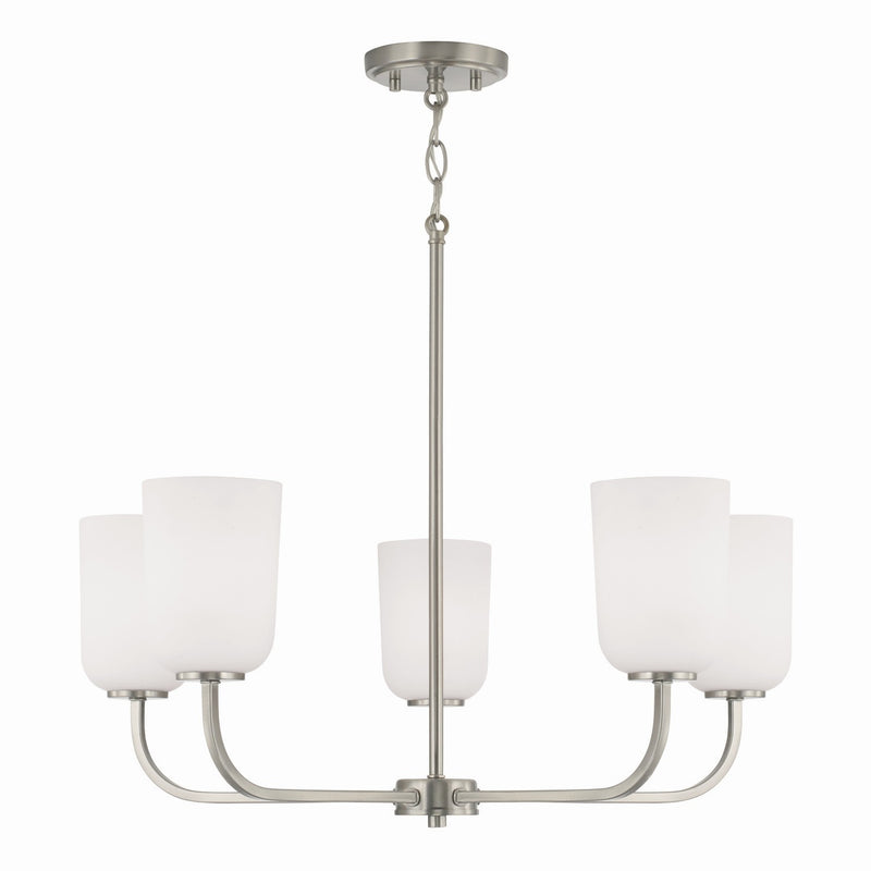 Capital Lighting 448851BN-542 Lawson Five Light Chandelier, Brushed Nickel Main Image.jpg