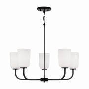 Capital Lighting 448851MB-542 Lawson Five Light Chandelier, Matte Black Main Image.jpg
