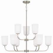 Capital Lighting 448891BN-542 Lawson Nine Light Chandelier, Brushed Nickel Main Image.jpg