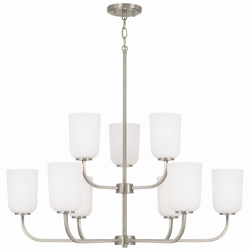 Capital Lighting 448891BN-542 Lawson Nine Light Chandelier, Brushed Nickel Main Image.jpg