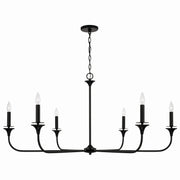 Capital Lighting 448961MB Presley Six Light Chandelier, Matte Black Main Image.jpg
