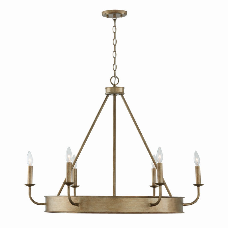 Capital Lighting 449261ML Nole Six Light Chandelier, Mystic Luster Main Image.jpg