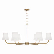Capital Lighting 449461AD-706 Brody Six Light Chandelier, Aged Brass Main Image.jpg