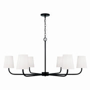 Capital Lighting 449461MB-706 Brody Six Light Chandelier, Matte Black Main Image.jpg