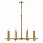 Capital Lighting 449681AD Blake Eight Light Chandelier, Aged Brass Main Image.jpg