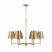 Capital Lighting 449761AD-707 Whitney Six Light Chandelier, Aged Brass Main Image.jpg