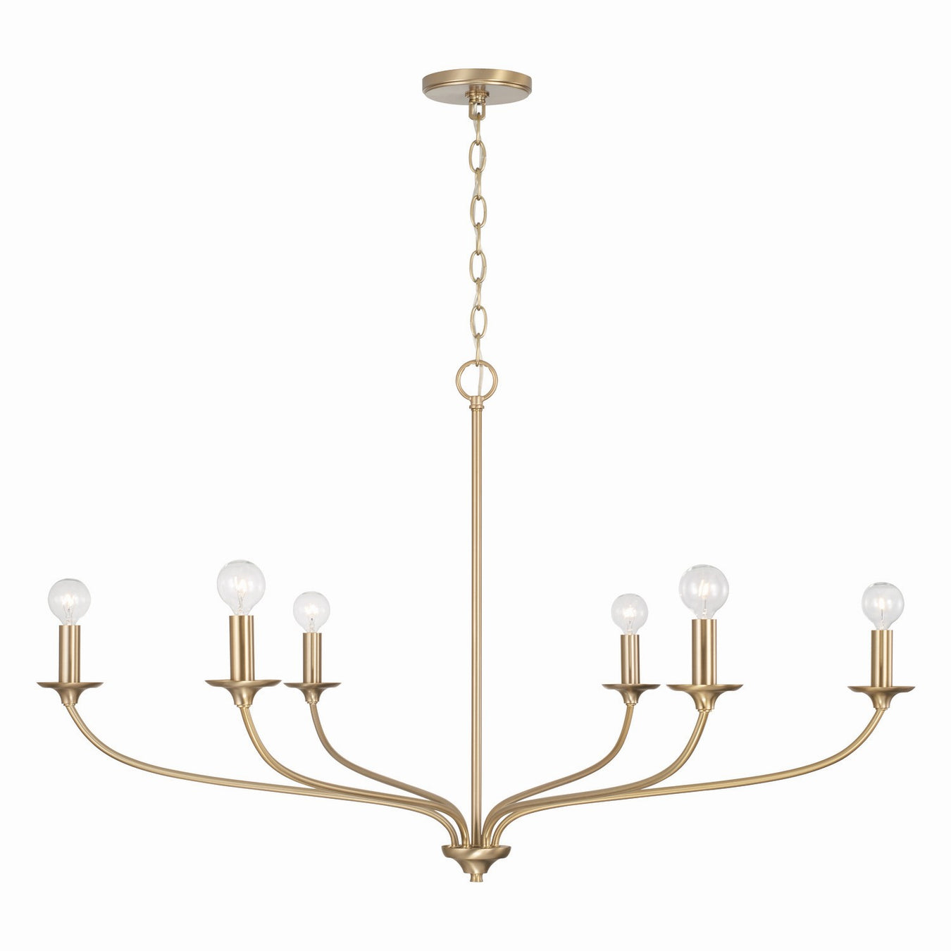 Capital Lighting 449961MA Dolan Six Light Chandelier, Matte Brass Main Image.jpg