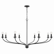 Capital Lighting 449981MB Dolan Eight Light Chandelier, Matte Black Main Image.jpg