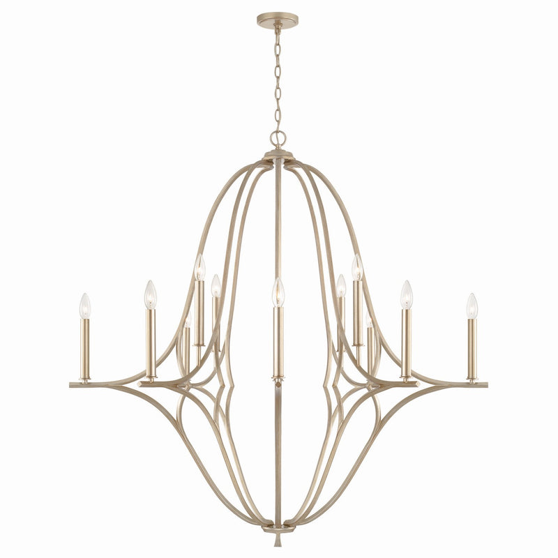 Capital Lighting 450001BS Claire 12 Light Chandelier, Brushed Champagne Main Image.jpg