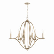 Capital Lighting 450061BS Claire Six Light Chandelier, Brushed Champagne Main Image.jpg