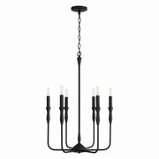 Capital Lighting 450361XK Paloma Six Light Chandelier, Textured Black Main Image.jpg