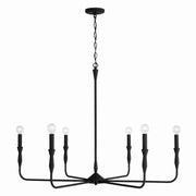 Capital Lighting 450362XK Paloma Six Light Chandelier, Textured Black Main Image.jpg