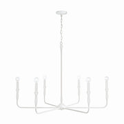 Capital Lighting 450362XW Paloma Six Light Chandelier, Textured White Main Image.jpg