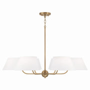 Capital Lighting 450461AD Welsley Six Light Chandelier, Aged Brass Main Image.jpg