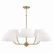Capital Lighting 450481AD Welsley Eight Light Chandelier, Aged Brass Main Image.jpg