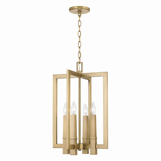 Capital Lighting 549641AD Blake Four Light Foyer Pendant, Aged Brass Main Image.jpg