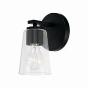 Capital Lighting 648611MB-537 Portman One Light Wall Sconce, Matte Black Main Image.jpg