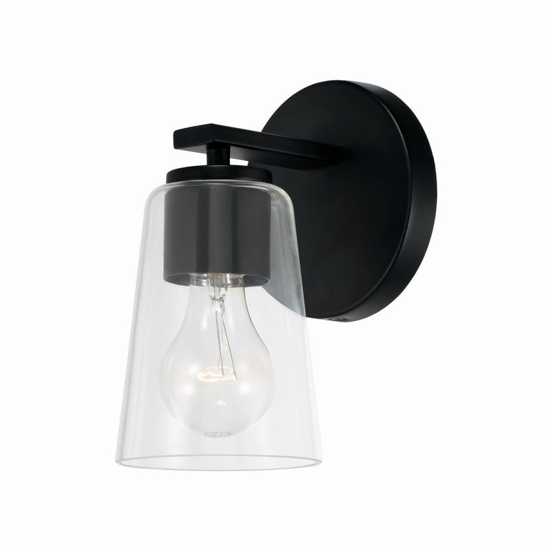 Capital Lighting 648611MB-537 Portman One Light Wall Sconce, Matte Black Main Image.jpg