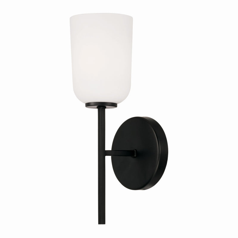 Capital Lighting 648811MB-542 Lawson One Light Wall Sconce, Matte Black Main Image.jpg