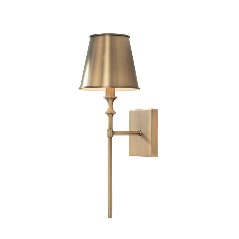 Capital Lighting 649711AD-708 Whitney One Light Wall Sconce, Aged Brass Main Image.jpg