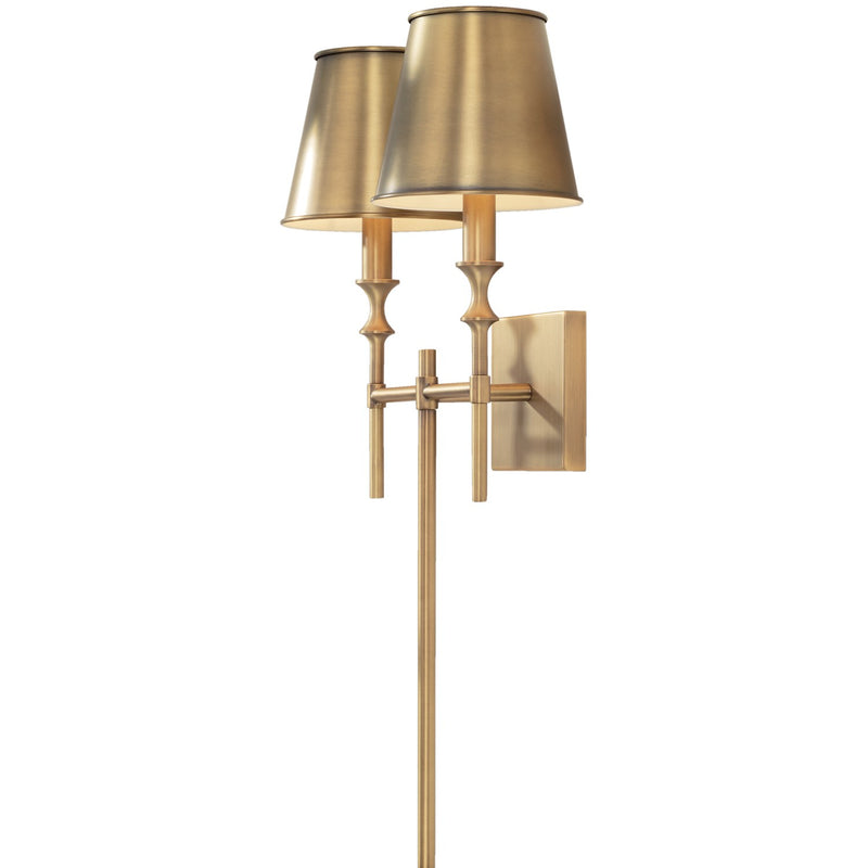 Capital Lighting 649721AD-708 Whitney Two Light Wall Sconce, Aged Brass Main Image.jpg