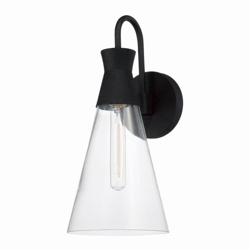 Capital Lighting 650311XK Paloma One Light Wall Sconce, Textured Black Main Image.jpg