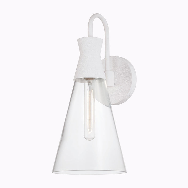 Capital Lighting 650311XW Paloma One Light Wall Sconce, Textured White Main Image.jpg