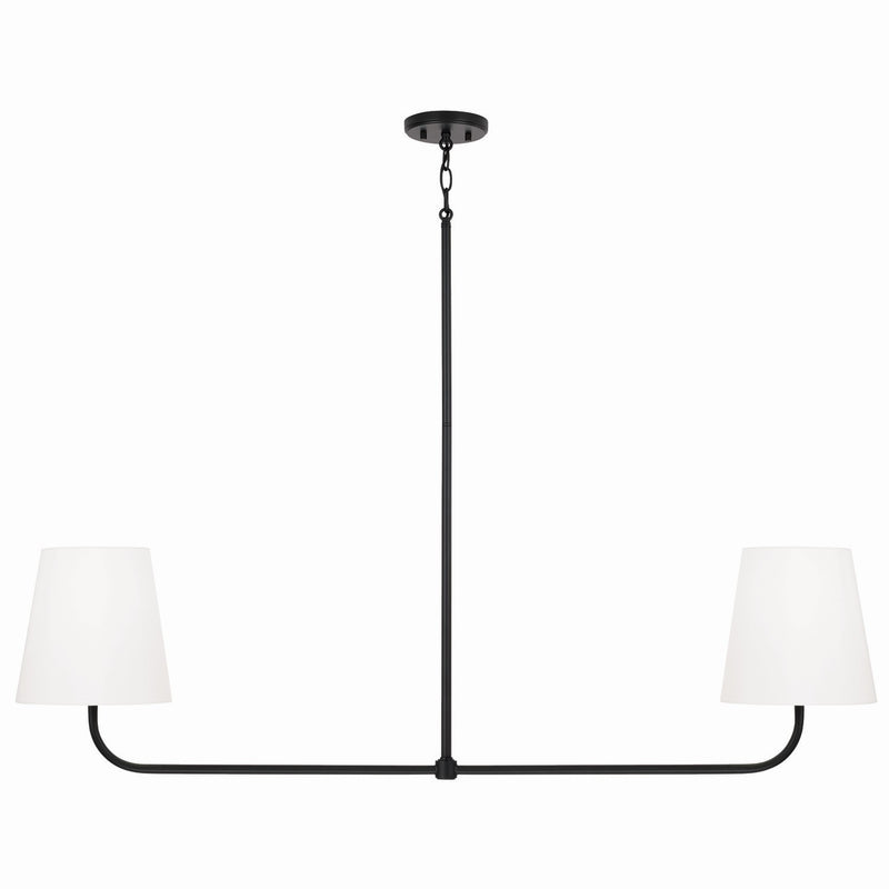 Capital Lighting 849421MB Brody Two Light Island Pendant, Matte Black Main Image.jpg