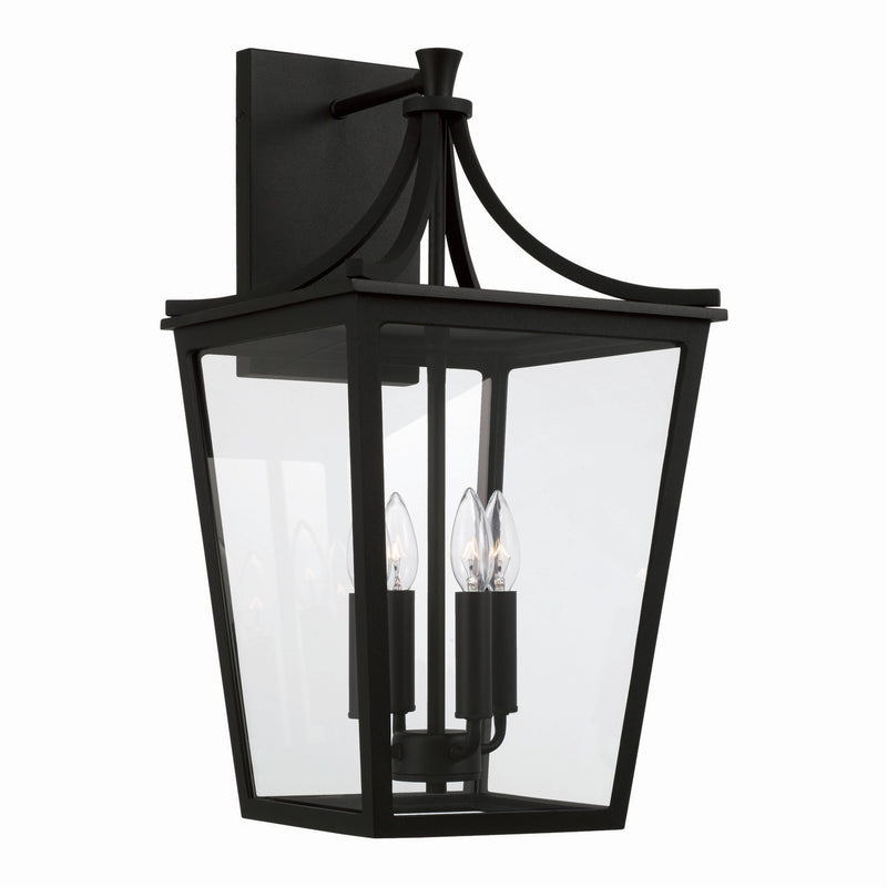 Capital Lighting 947941BK Adair Four Light Outdoor Wall Lantern, Black Main Image.jpg