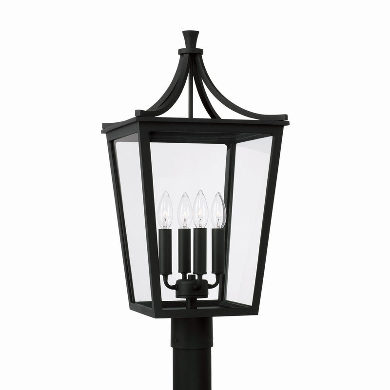 Capital Lighting 947943BK Adair Four Light Outdoor Post Lantern, Black Main Image.jpg